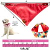 Dog Bandana with Metal Clasp, Waterproof and Adjustable (Yellow, M)
