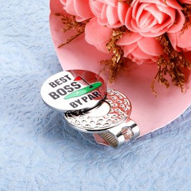 Funny Boss Day Gifts for Men Women Golf Ball Marker Magnetic Hat Clip Golf Accessories Appreciation Thank You Gifts Birthday for Boss Gifts Women Men Christmas White Elephant Gift