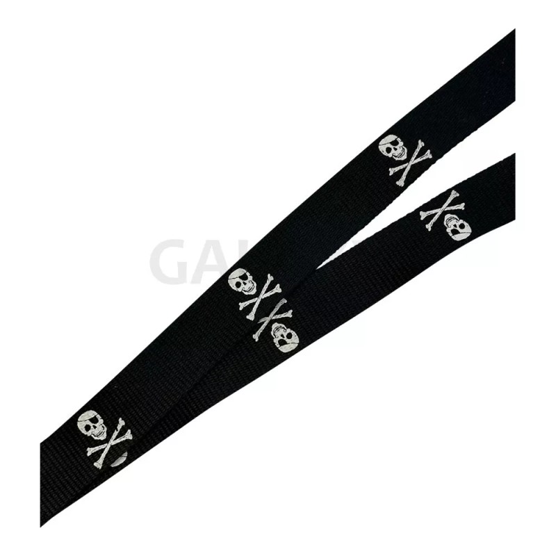 Skull with Patch Lanyard / Skull with Patch Flag Lanyard