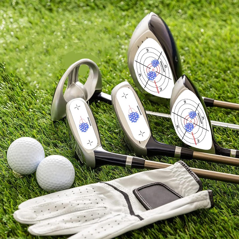 SMARSTICKER Golf Driver Blue Impact Tape Set Labels Standard Self-Teaching