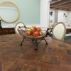 Deco 79 Tempered Glass Kitchen Serving Bowl with Copper Metal