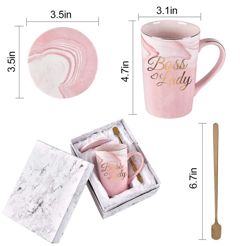 Boss Lady - Taza de café para mujer, regalo para