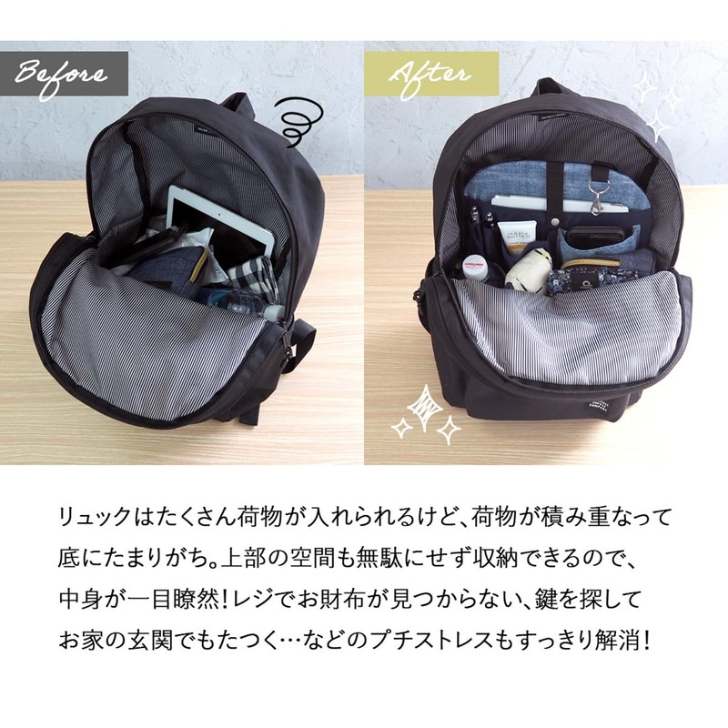 アットファースト リュック イン ポケット アズール ブルー AF7108