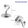 Hicello 2Pcs Window Curtain Drapery Tieback/Door Wall Tassel Hooks/Silver Room
