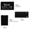 Mighty Max 2 Pack - 12V 7AH SLA Battery for
