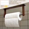 Colingmill Wall Mounted Wood Paper Towel Holder Wooden Roll Hanging