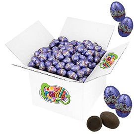 Easter Filled Bunny Bites Milk Chocolate, Happy Easter Day Eggs, Party Bag Fillers, Individually Wrapped, Kosher Certified Dairy (Fudge Filled Bunny Bites, 5 Pounds)