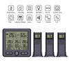 Thermohygrometer Backlight Alarm Calibration Function Wireless Indoor and Outdoor Temperature