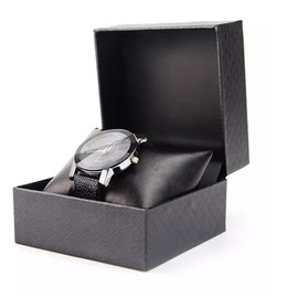 RJ Displays- Set of 6 piece Watch Box. Watch, Bracelet, Bangle, Cuff, Anklet Gift Jewelry Box Pillow Cushion Size 4" x 3.8" x .8" Inch
