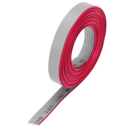 sourcing map 28AWG IDC Wire Flat Ribbon Cable 3 m/9.8ft Length 1mm Pitch 10 Pin Gray for JTAG/ISP Connecting