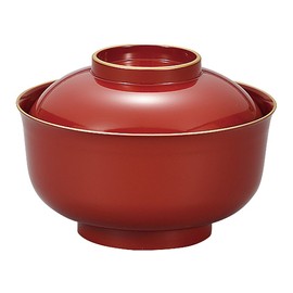 Miyamoto Sangyo Zoni Bowl, Red Fuchi Gold Size: Approx. φ0.5 inches (14 mm), H10, 4512951113693