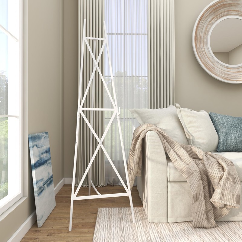 Deco 79 Metal Tall Adjustable Minimalist Display Stand Easel with