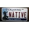 DIGIART INTERNATIONAL OKLAHOMA STATE NATIVE METAL CAR NOVELTY LICENSE PLATE