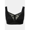 Ulla Popken Women's Bra, black