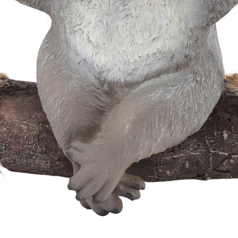 Swing Koala Sculpture Cartoon Synthetic Resin Animal Statues Decoration for