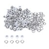 sourcing map Set of 100 Grommets Kit Metal Eyelets 4