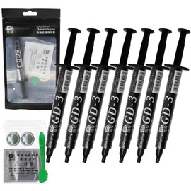 GD-3, 7 Pieces of Net Weight 3 Grams Syringe with Bag Packing Gray Thermal Conductive Grease Paste Silicone Plaster Compound Heat Sink BB3
