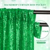 Backdrop Curtains Green Sequin Panels: Glitter Party Decoration Sparkly Fringe