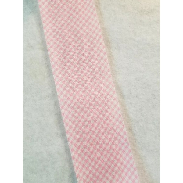 Gingham Vintage Pink Gingham Cotton Blend 1/2 in square 1
