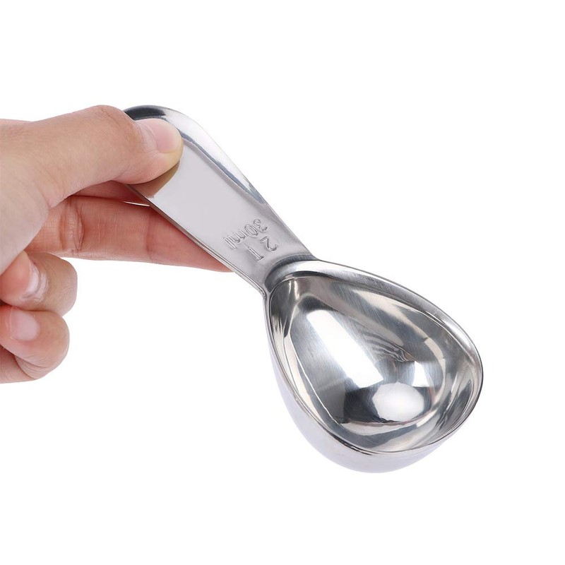 Set of 2 Stainless Steel Coffee Scoops Measuring Coffee Spoons