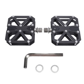 Mountain Cycling Pedals Carbon Fiber 3 Bearing Anti Slip Hollow Lightweight Road Riding Pedals
