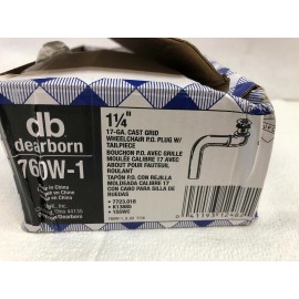 Dearborn Brass 760W-1 Wheelchair PO Plug w Cast Grid-1 1/4 X 17 Gauge-LOT OF 2