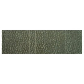 Matterly in Vein Double Door Doormat, 21.5 x 70 Inches, Made in USA,Luxe Collection, Olive