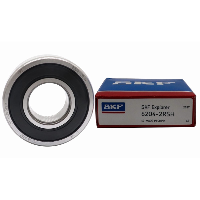 2PACK SKF 6204-2RSH/C3 20x47x14mm Double Rubber Seal C3 Clearance Bearings