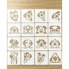 16Pcs Dog Head Stencils for Painting, Reusable PET Plastic Templates
