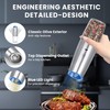 UNNEES Rechargeable Electric Salt and Pepper Grinder set of 2,
