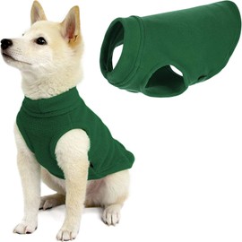 Gooby Stretch Fleece Vest Dog Sweater - Forest Green, Medium - Warm Pullover Fleece Dog Jacket - Winter Dog Clothes for Small Dogs Boy - Dog Sweaters for Small Dogs to Dog Sweaters for Large Dogs