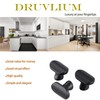 Druvlium Black Drawer Knobs 10 Pack 32mm Length Black Door