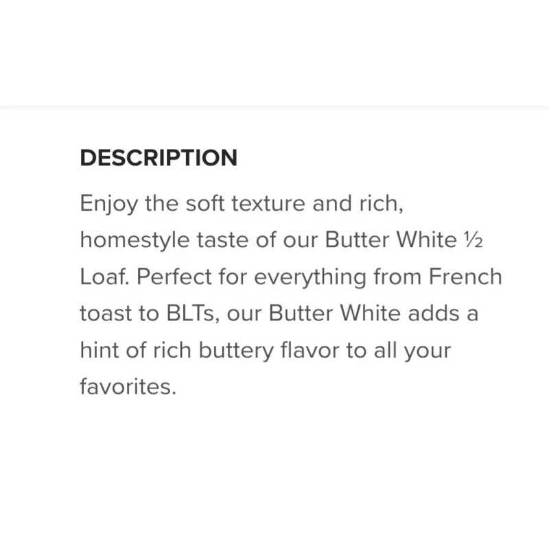 LEWIS BUTTER SPLIT TOP HALF LOAF