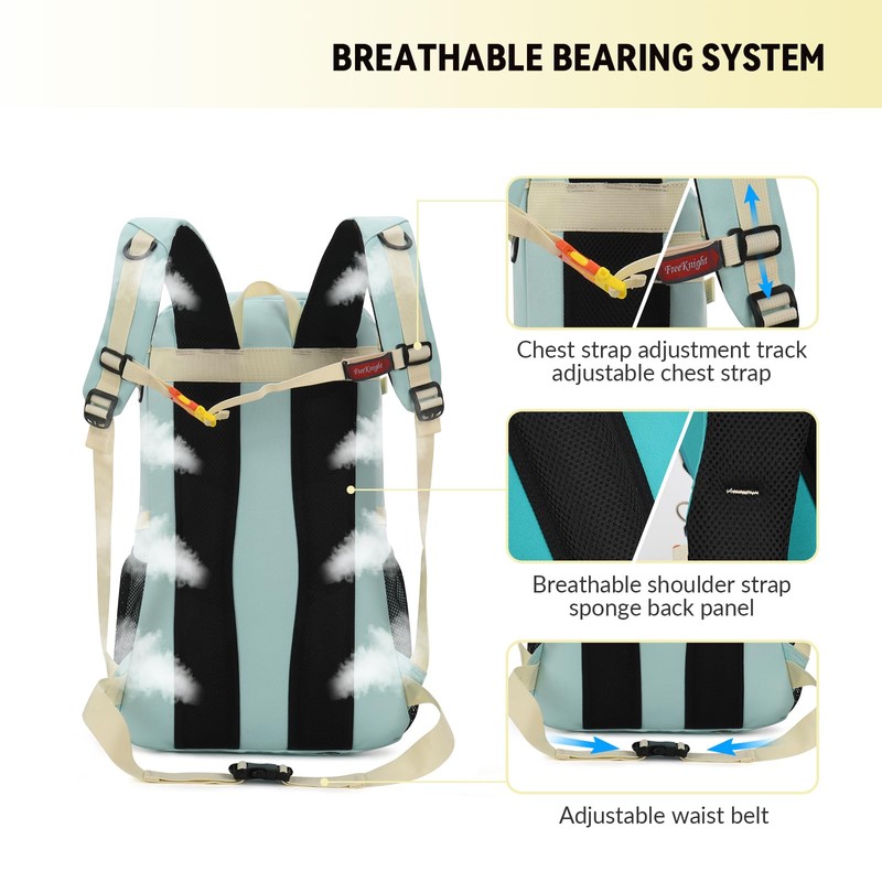 Bseash - Mochila impermeable de 40 l con cubierta de