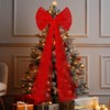 Soulchen 49 Inches Christmas Tree Topper Bow Large Fluffy Tulle