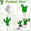 Sunnychicc 4 Set of Mini Cactus Plant Stained Glass with