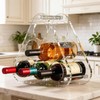 NUTNAPH Countertop Wine Rack Acrylic for 6 Bottle Storage Tabletop