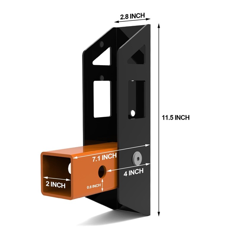 Fioracl Hitch Wall Mount 2 in Receiver, Max Hold up