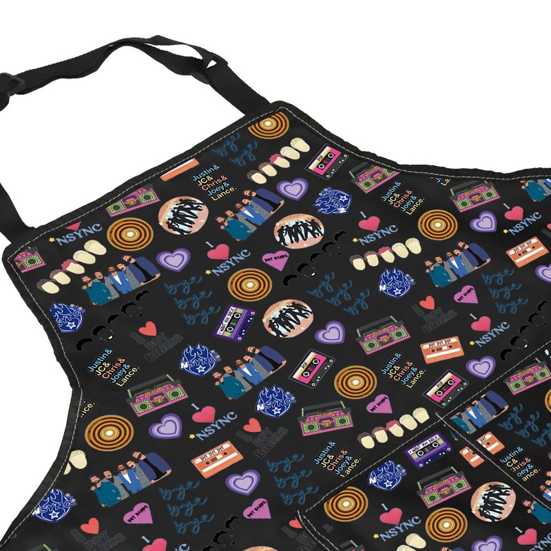 90s Music Gift Pop Music Kitchen Apron Team NSYNC Apron