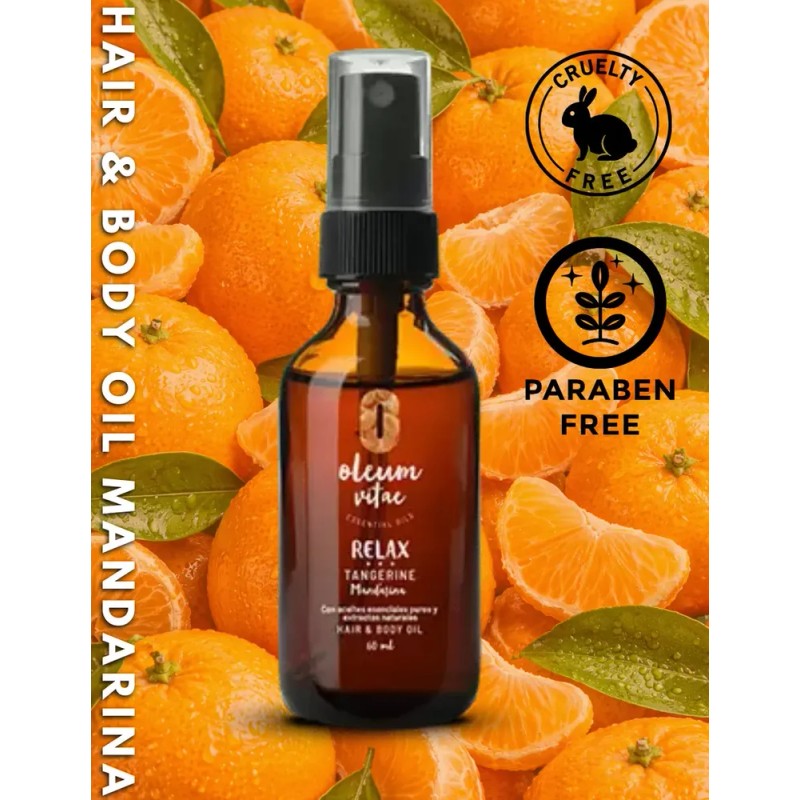 Aceite Para Cabello Con Aceite Esencial De Mandarina 60 Ml