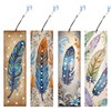 JISHSHAY 4 PCS Diamond Art Bookmarks Diamond Painting Book Marks