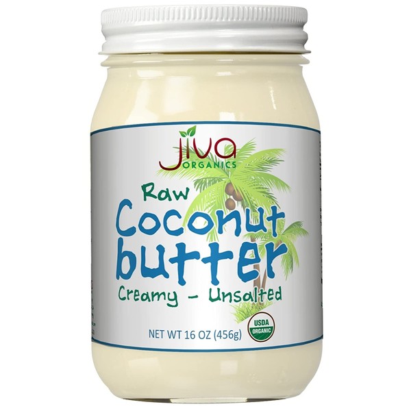 Jiva Organics RAW Organic Coconut Butter 16 Ounce Jar