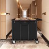 470L Heavy Duty Commercial Laundry Cart with Wheels,Industrial Rolling Laundry