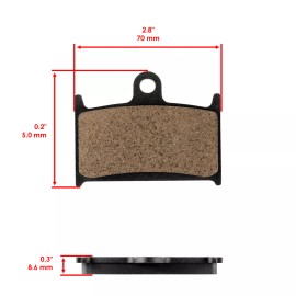 Caltric Brake Pads for Triumph 1050 Speed Triple 2005-2006 Front Rear Motorcycle Pads