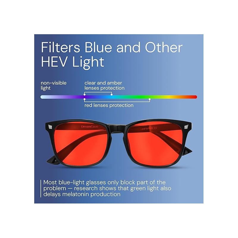livho Gaming Blue Light Blocking Glasses for Better Sleep, Premium