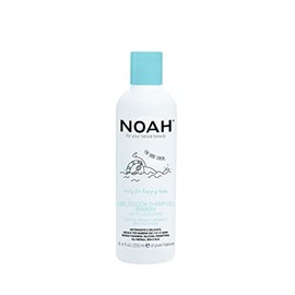 NOAH Natural Kids Shower Gel and Shampoo with Milk & Sugar for Daily Use, 250ml