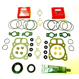 Lil Red Barn Overhaul Kit Includes 1.5mm Piston Rings, Gasket Set, Crankcase Sealer, Seals Compatible with Kohler Engines CV23, CH23, 80mm Bore