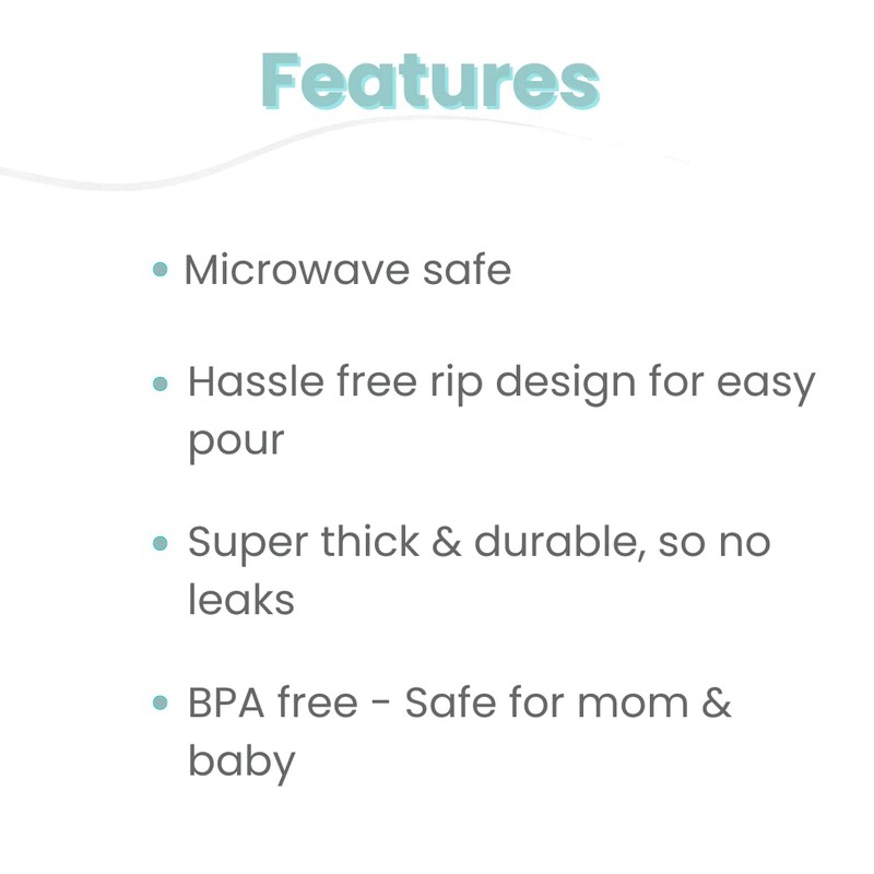 Zomee 90 bolsas de almacenamiento de leche materna, almacenar hasta