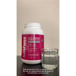 Colágeno Hidrolizado Lumihass Sabor Fresa 1.2 Kg  Détox 60 Caps I 48 Porciones I Con Omega 3  Aguacate  Magnesio  Acido Hialurónico  Biotina I Piel - 