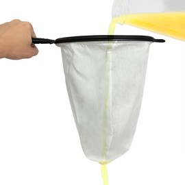Large Size Reusable cheese cloth Strainer Bags，Detachable Design Food Grade Nylon Nut Mesh Strainer Bag for Honey Coffee,Juice,Butter, Nut Milk(7x10In)